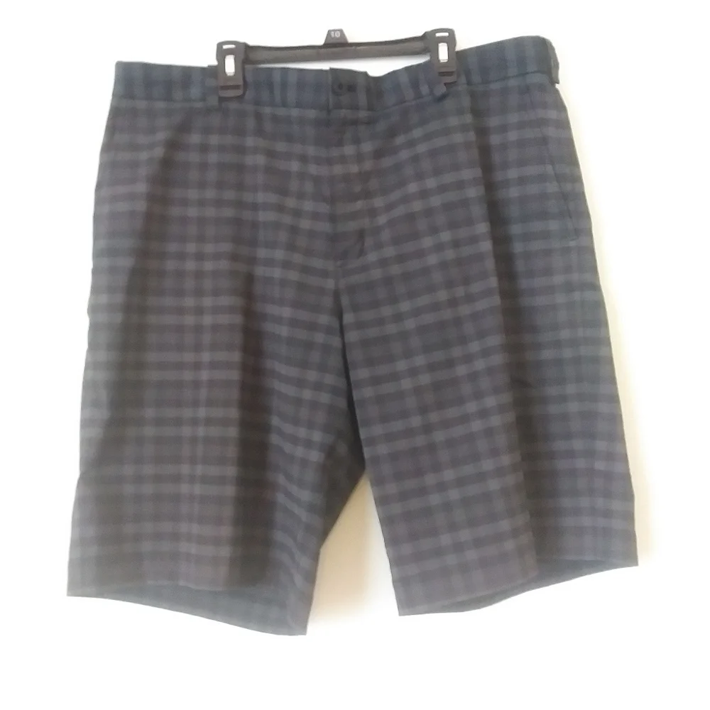 Nike Golf Men's Shorts, Grey Plaid, 38 waist